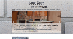 Desktop Screenshot of lowcostconcretellc.com