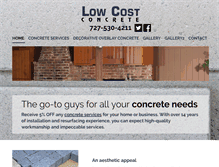 Tablet Screenshot of lowcostconcretellc.com